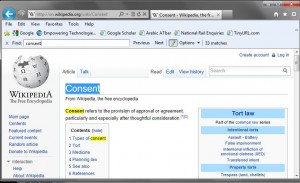 search Wikipedia page