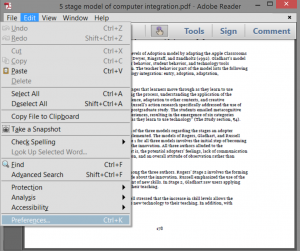 adobe reader preferences