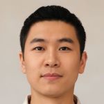 Full face view of Eum of Asian origin with dark heair and eyes